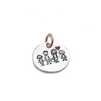 Charm Marcello Pane Donna FAMILY in Argento CLIT051 - CLIT051